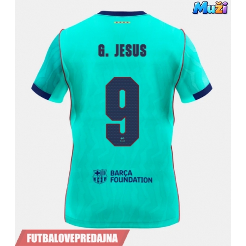 Lacne Muži Futbalové dres Barcelona Gabriel Jesus #9 2026-27 Krátky Rukáv - Tretina